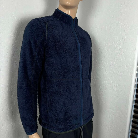 Tommy Bahama Sherpa Full Zip Jacket Size M $168 Sample in Navy/Green - Picture 7 of 11